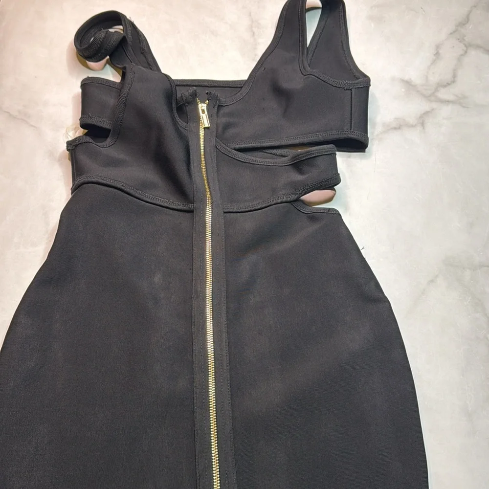 House of CB London Miya Black Bandage Cut Out Dress - Picture 6 of 6